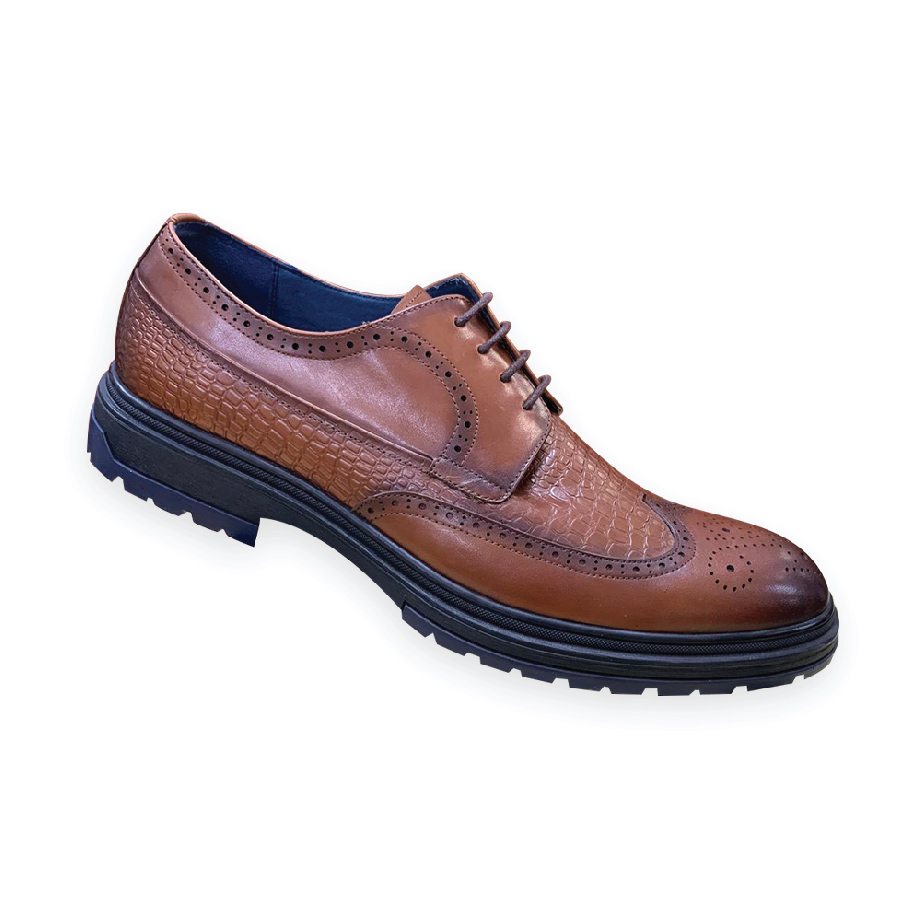 Textured Wingtip Oxford Shoe