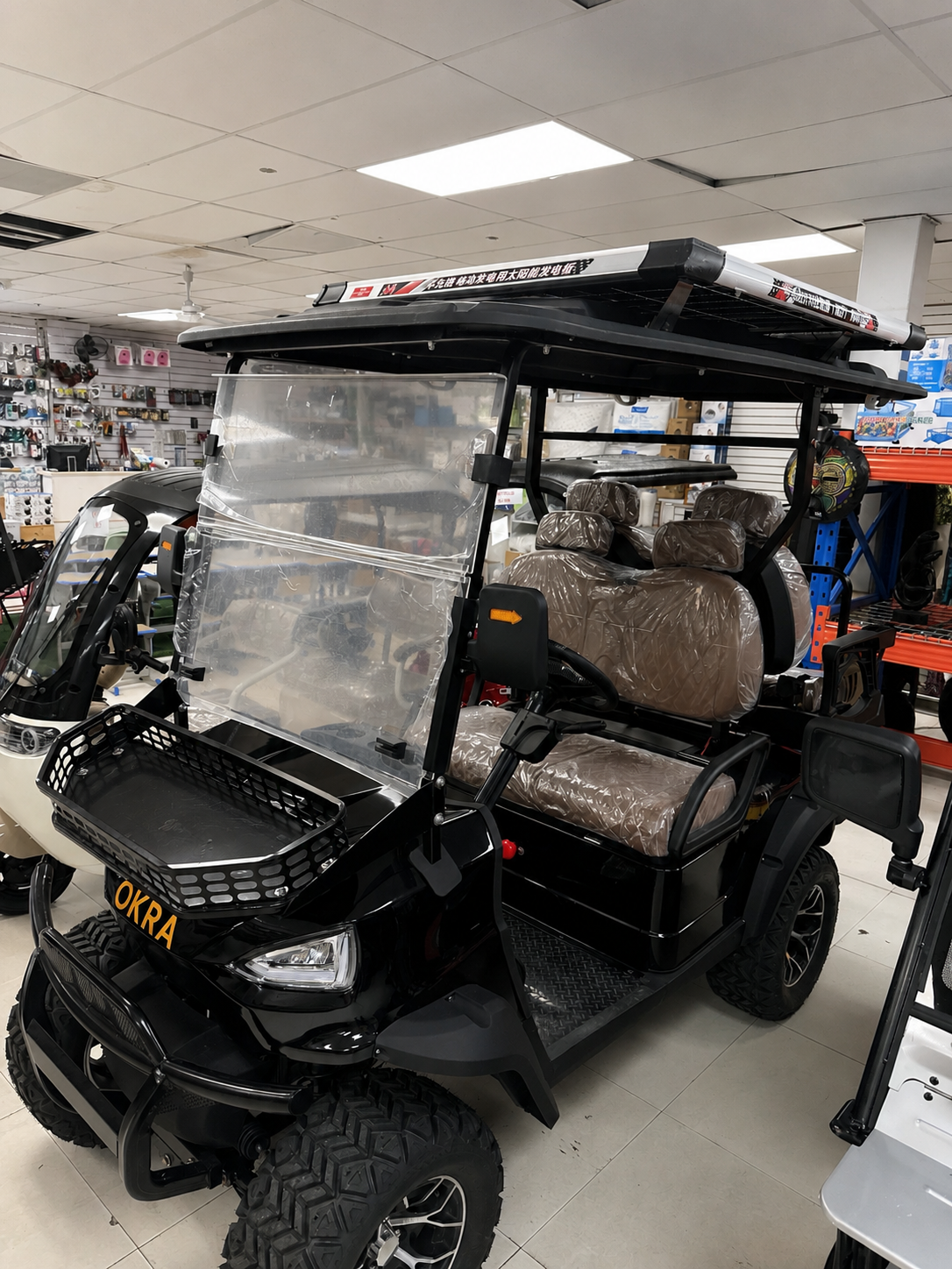 Electric and Solar Golf Cart