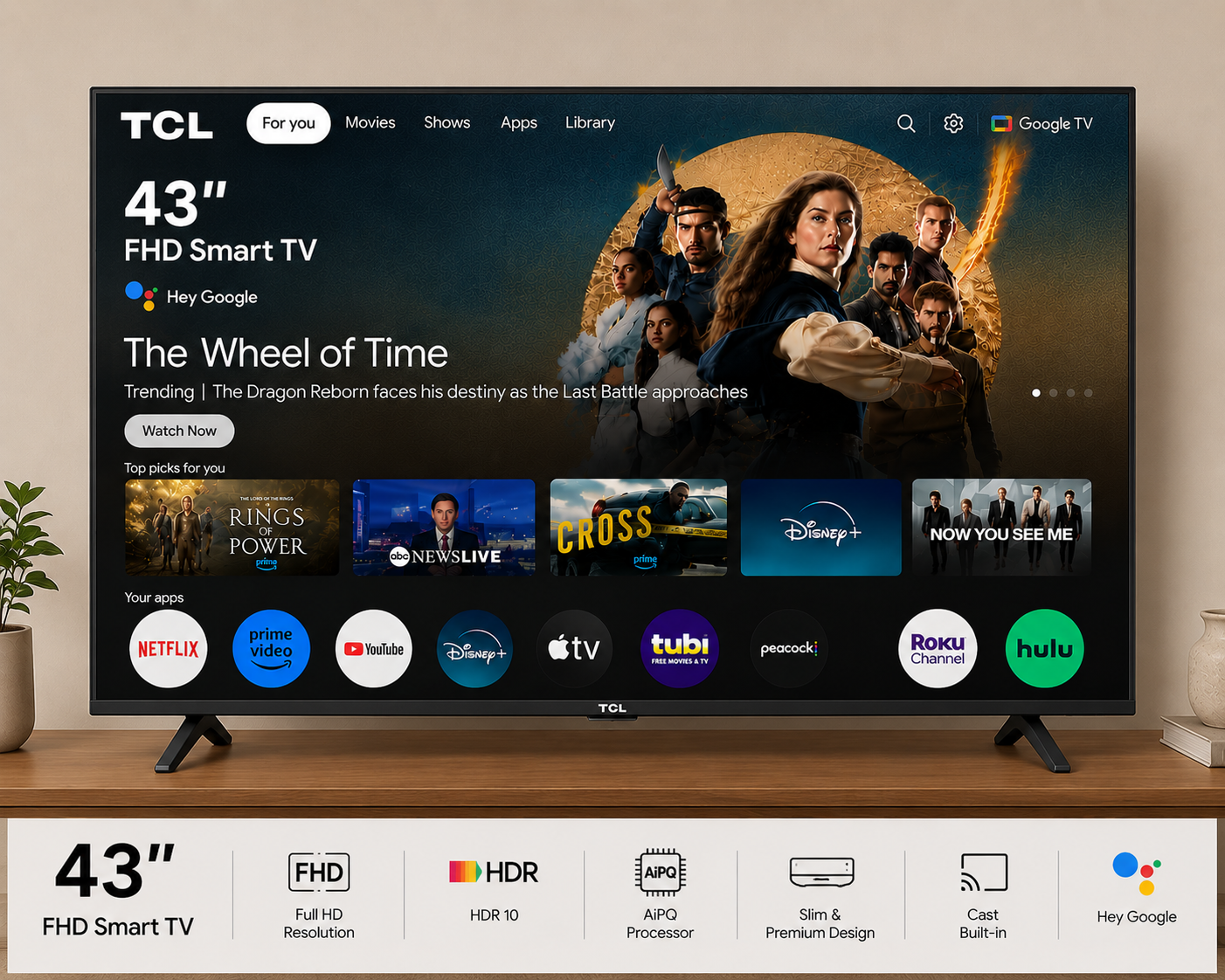 TCL 43'' SMART TV