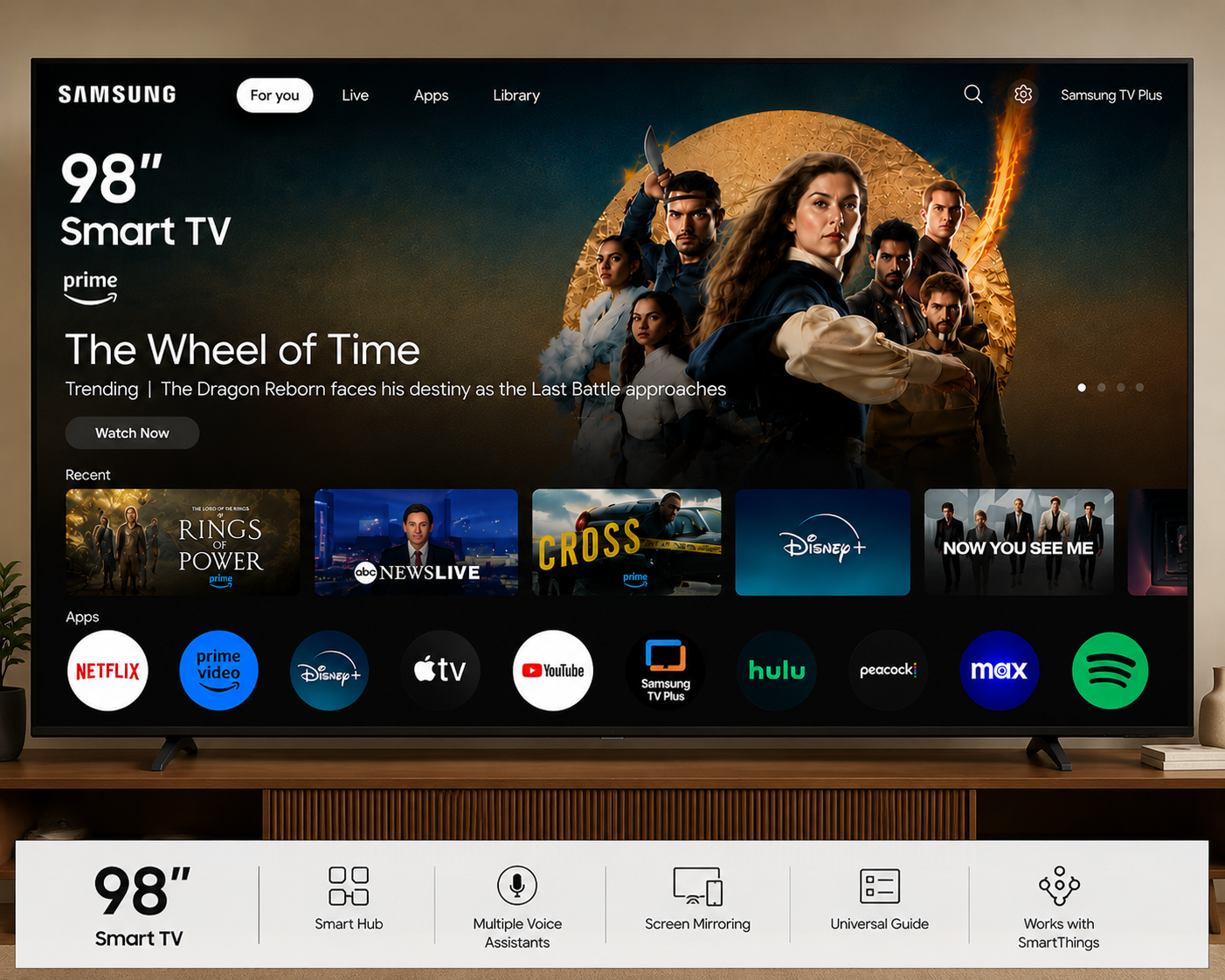 SAMSUNG 98'' SMART TV
