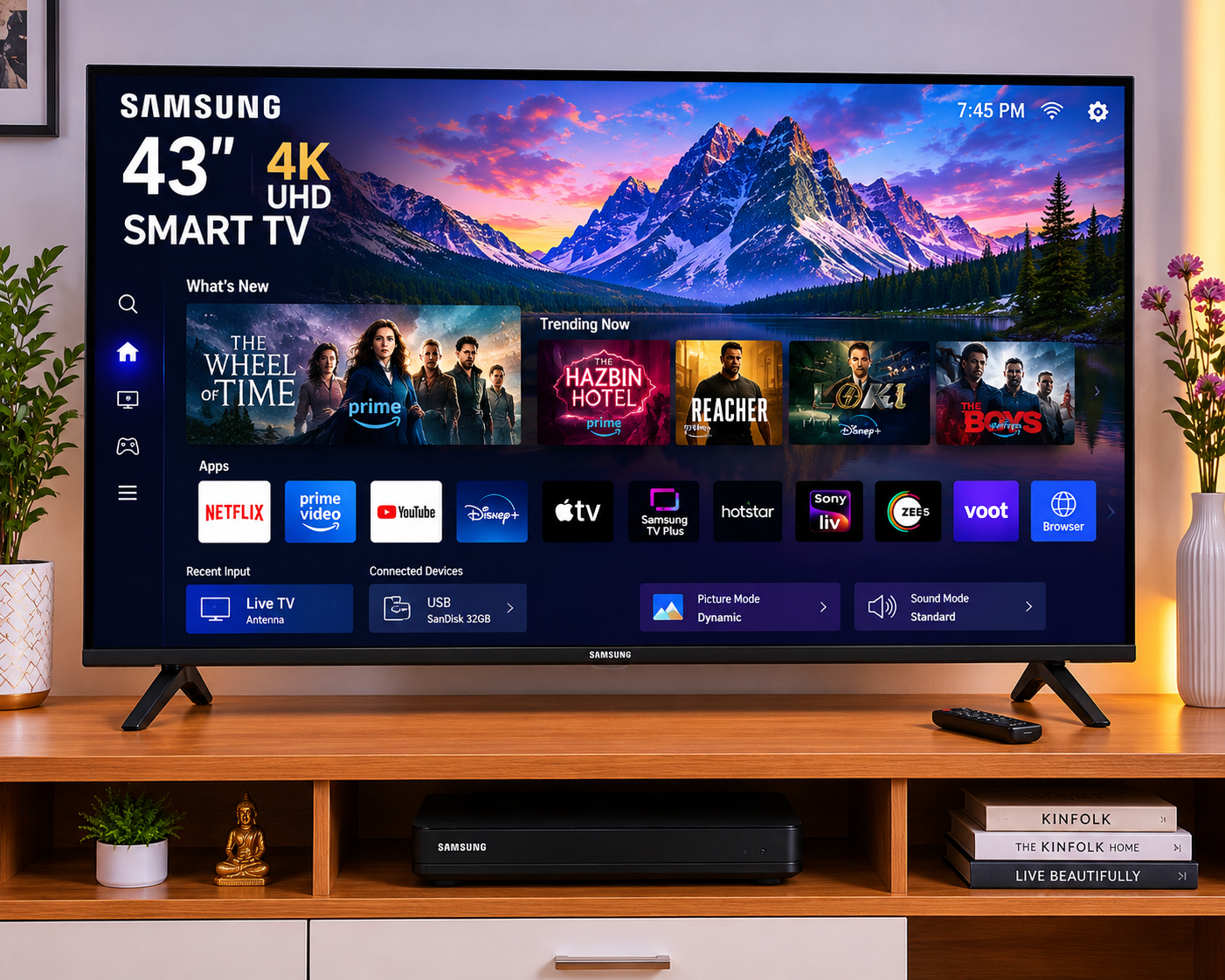 SAMSUNG 43'' 4K SMART TV