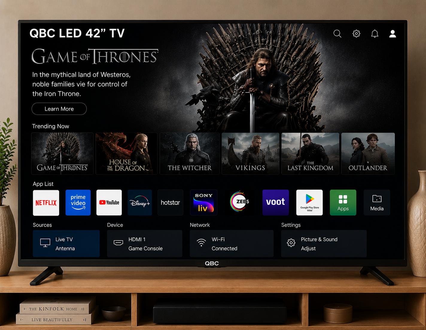 QBC LED 42'' TV