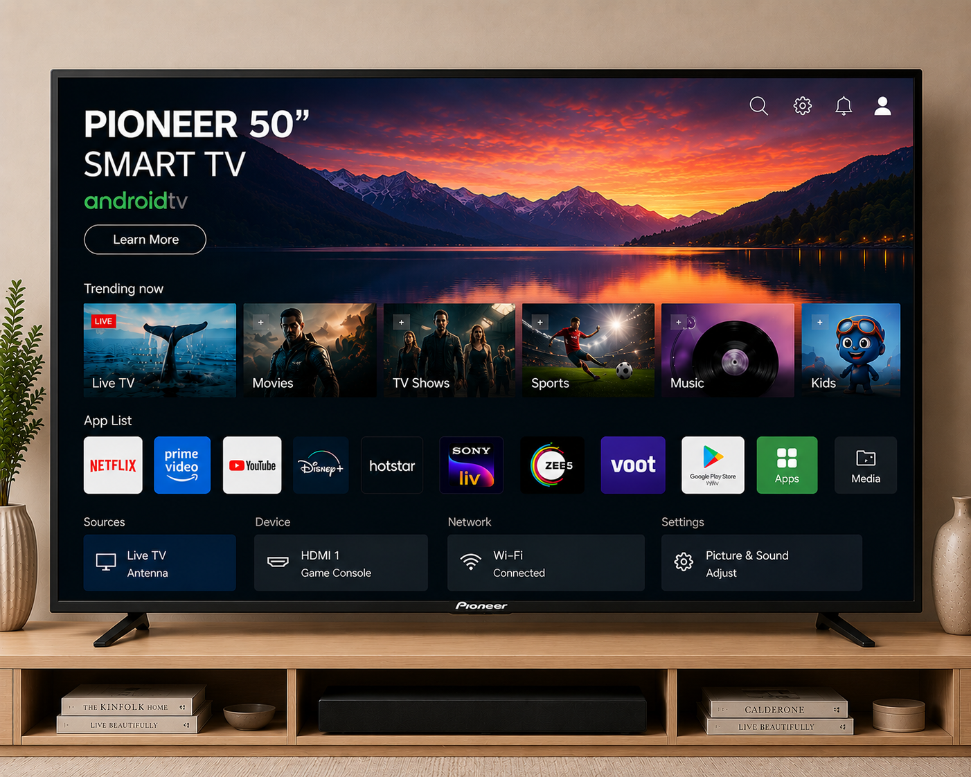 PIONEER 50'' SMART TV