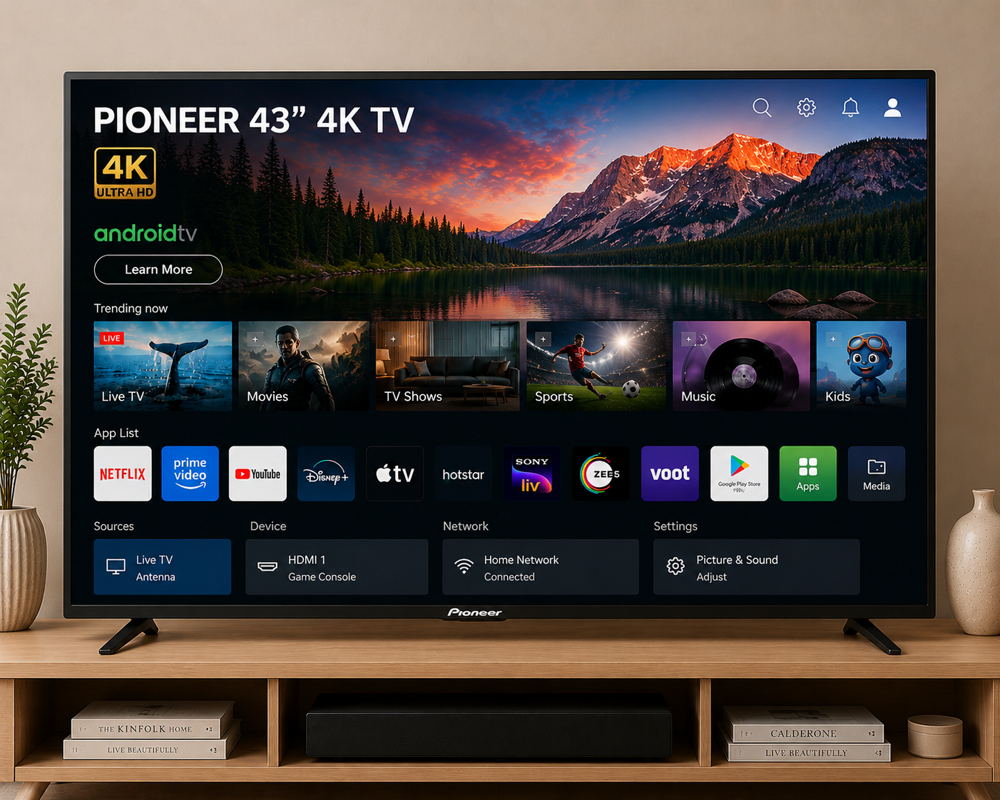 PIONEER 43'' 4K TV