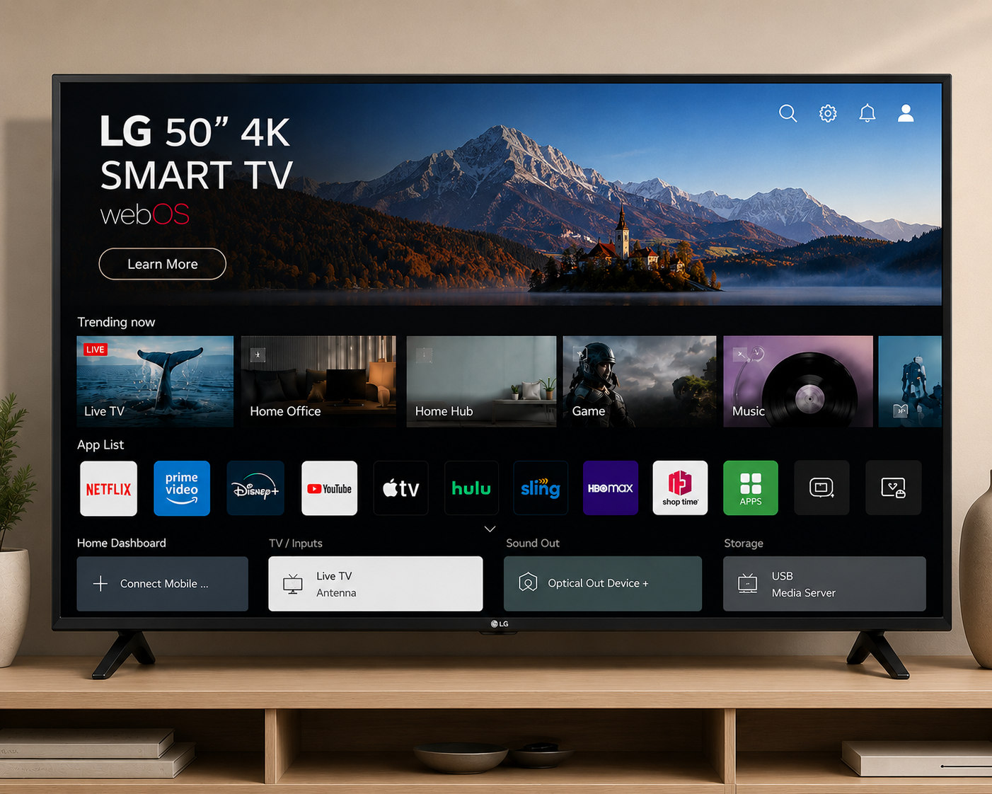 LG 50'' 4K SMART TV