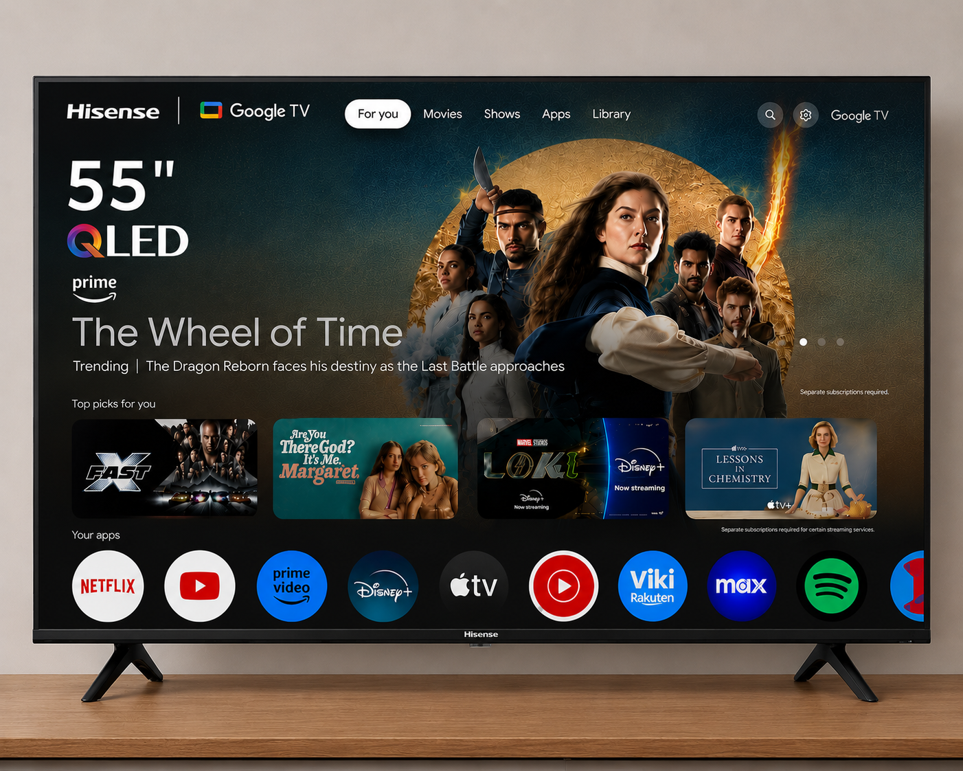 HISENSE 55'' QLED SMART TV
