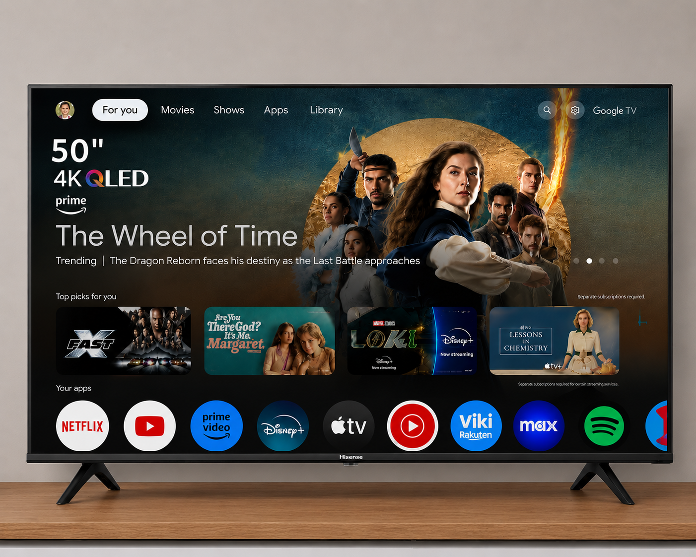 HISENSE 50'' 4K QLED TV