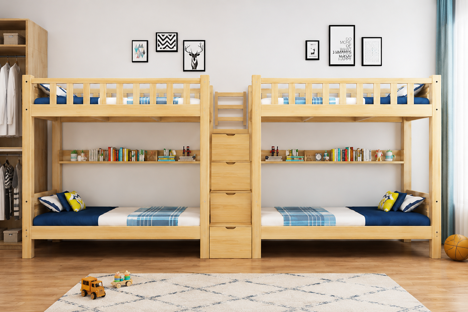 FULL SOLID UPPER & LOWER BED