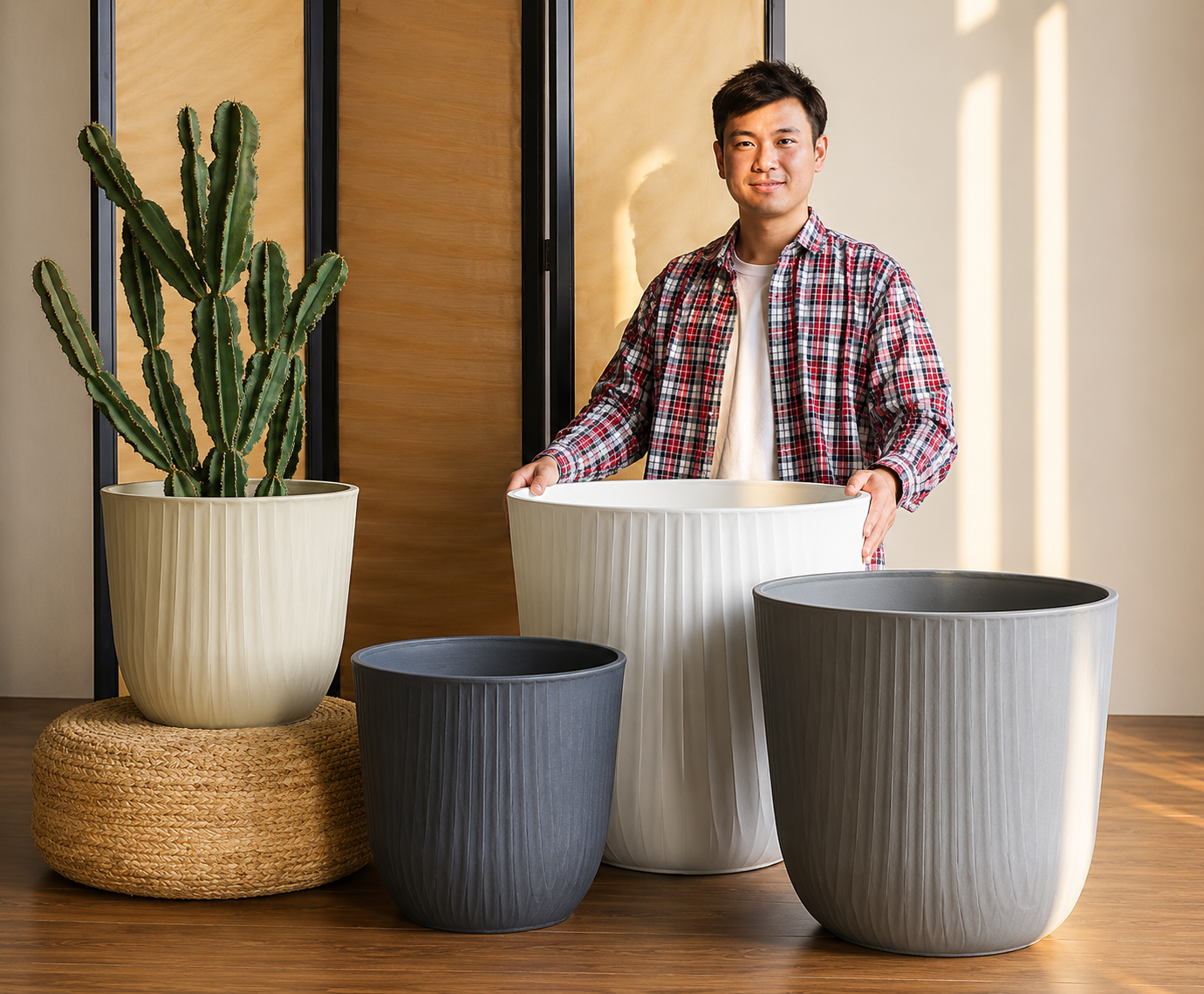 FLOWER POT 21"H 30.5CM