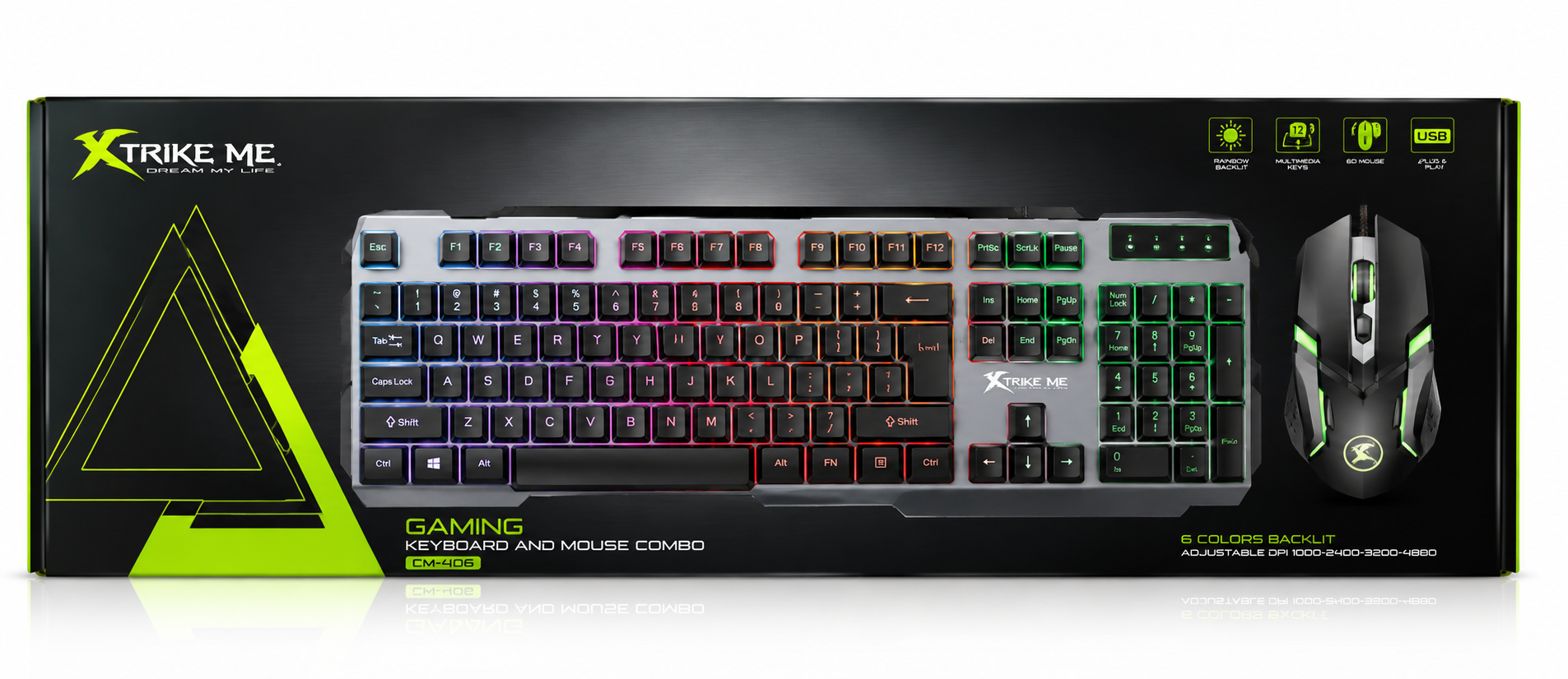 Gaming Keyboard+Mo use with backlight
