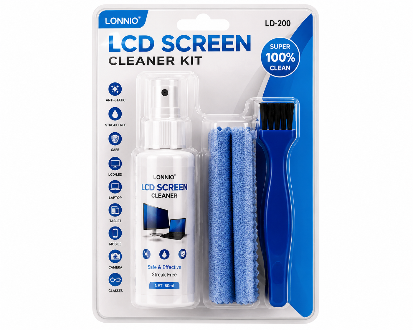 Screen cleaner kit
