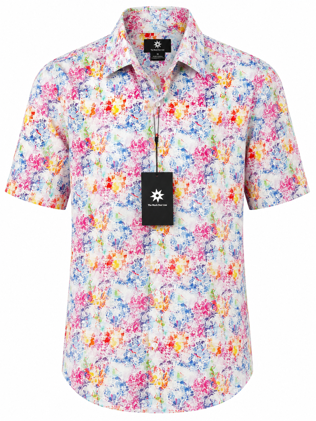 Men’s Floral Print Short-Sleeve Shirt
