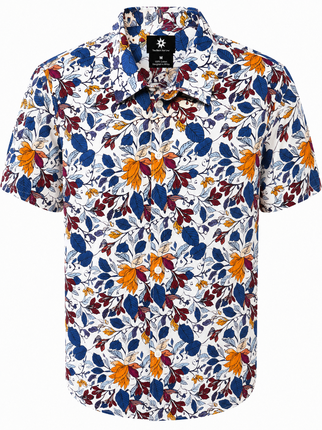 Men’s Floral Print Short-Sleeve Shirt