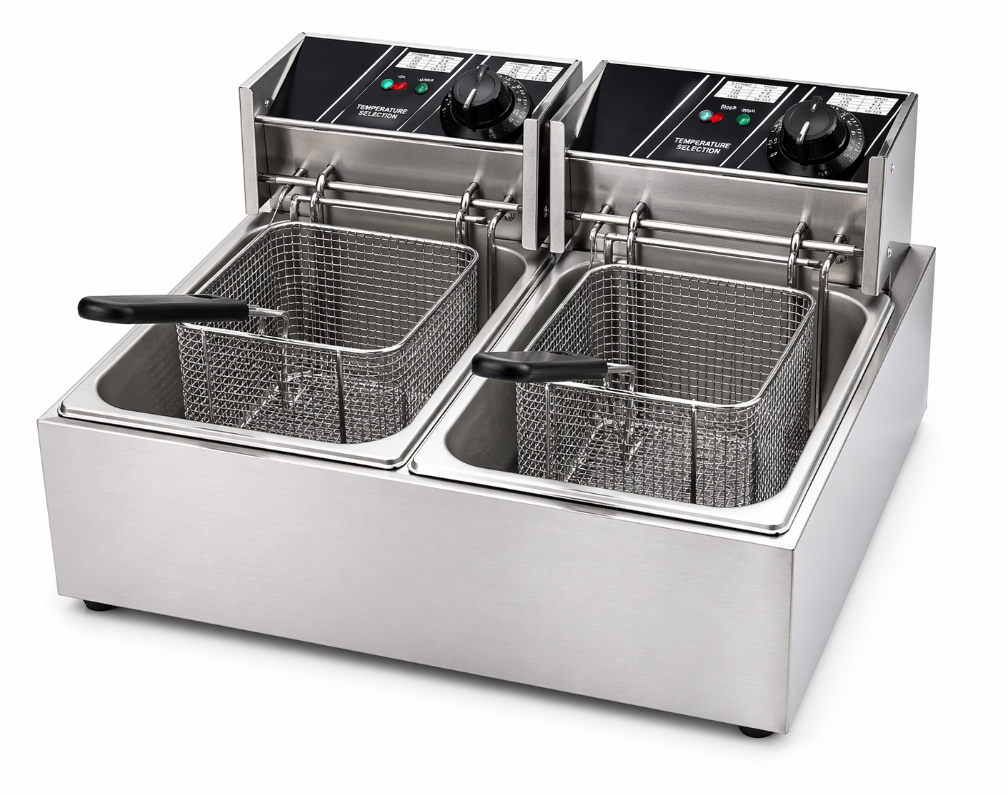 6L+6L double cylinder double screen electric fryer
