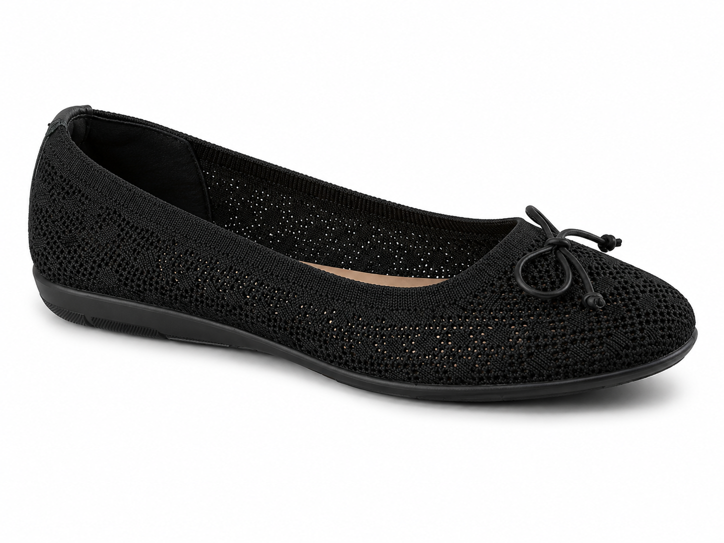 Women’s Knit Bow Ballet Flats