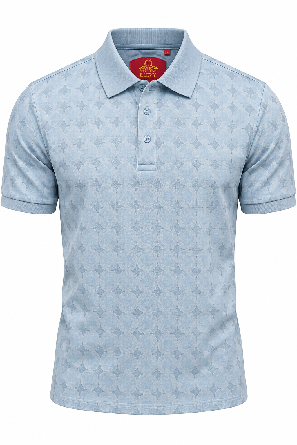 R. Lewis Jacquard Pattern Polo Shirt