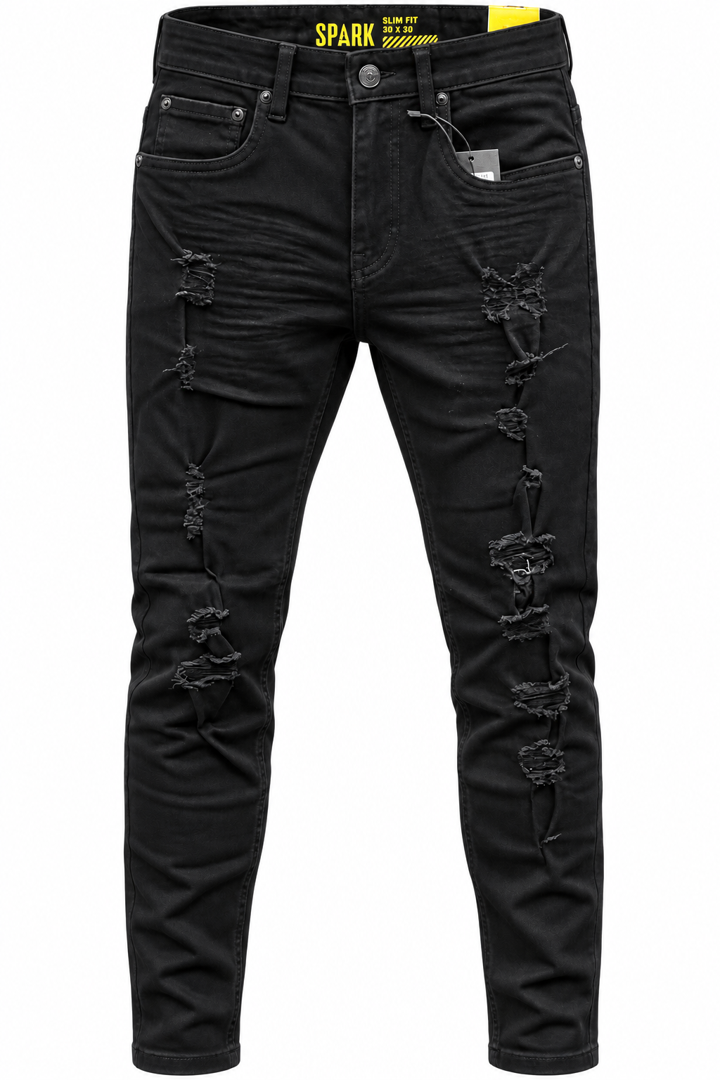 SPARK Slim Fit Distressed Jeans